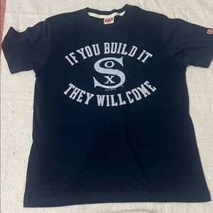 HOMAGE Navy 'If You Build It' Graphic Tee